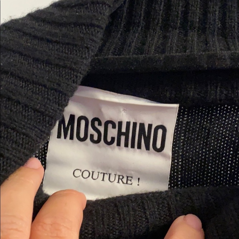 Moschino Black Zip Neck Dress - Picture 4 of 4